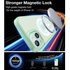 TORRAS Magnetic Shockproof for iPhone 17 case with Camera Control, [12FT Military Grade Drop Protection][Fit for MagSafe], Slim Translucent Anti-Fingerprint & Soft Touch Case for iPhone 17, Black(Green)
