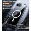 TORRAS Magnetic Shockproof for iPhone 17 case with Camera Control, [12FT Military Grade Drop Protection][Fit for MagSafe], Slim Translucent Anti-Fingerprint & Soft Touch Case for iPhone 17, Black(Clear)