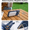 TORRAS Magnetic Slim Fit Case for iPhone 16 Pro with Stand, Compatible with MagSafe, Built-in Stash Stand, Ultra Thin, Anti-Scratch Matte Hard Phone Case 6.3 inch, Desert Titanium Gold(Navy Blue)