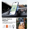 TORRAS Magnetic Slim Fit Case for iPhone 16 Pro with Stand, Compatible with MagSafe, Built-in Stash Stand, Ultra Thin, Anti-Scratch Matte Hard Phone Case 6.3 inch, Desert Titanium Gold(Navy Blue)