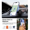 TORRAS Magnetic Slim Fit for iPhone 16 Pro Max Case with Stand, Ultra-Thin 16 Pro Max Phone Case Compatible with MagSafe, Built-in Stash Stand, Light Anti-Scratch Matte Hard PC 6.9 inch, Black(A_Clear-iPhone 16 Regular 6.1)