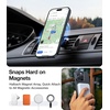 TORRAS Magnetic Slim Fit for iPhone 16 Pro Max Case with Stand, Ultra-Thin 16 Pro Max Phone Case Compatible with MagSafe, Built-in Stash Stand, Light Anti-Scratch Matte Hard PC 6.9 inch, Black(1-Black Titanium)