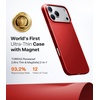 TORRAS Magnetic Slim Fit for iPhone 17 Pro Case 6.3 inch, Ultra-Thin, Compatible with MagSafe, Lightweight Matte Anti-Scratch Hard PC Cover Phone Case for iPhone 17 Pro OriginFit, Deep Blue(5-Lucky Red)