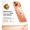 TORRAS Magnetic Slim Fit for iPhone 17 Pro Case 6.3 inch, Ultra-Thin, Compatible with MagSafe, Lightweight Matte Anti-Scratch Hard PC Cover Phone Case for iPhone 17 Pro OriginFit, Deep Blue(3-Clear)