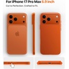 TORRAS Magnetic Slim-Fit for iPhone 17 PRO MAX Case, Ultra-Thin 17 ProMax Phone Case Compatible with MagSafe, Light Anti-Scratch Matte Hard PC Bayer 6.9 inch OriginFit, Deep Blue(5-Glossy Orange)