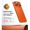 TORRAS Magnetic Slim-Fit for iPhone 17 PRO MAX Case, Ultra-Thin 17 ProMax Phone Case Compatible with MagSafe, Light Anti-Scratch Matte Hard PC Bayer 6.9 inch OriginFit, Deep Blue(5-Glossy Orange)