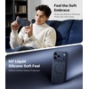 TORRAS Magnetic for iPhone 16 Pro Max Case Silicone with Stand, Fit for MagSafe, 360 Ring Stand with Camera Control, Ostand Q3 Silicone Rubber Soft Case for iPhone 16 Pro Max 6.9”, Dune Beige(Deep Blue)