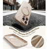 TORRAS Magnetic for iPhone 16 Pro Max Case Silicone with Stand, Fit for MagSafe, 360 Ring Stand with Camera Control, Ostand Q3 Silicone Rubber Soft Case for iPhone 16 Pro Max 6.9”, Dune Beige(Dune Beige)