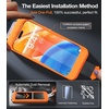 TORRAS Military-Grade Screen Protector for iPhone 15 Pro Max [9H+ Aerospace Tempered Glass＆12FT Shatterproof ] One-Step Installation Full Coverage Fit Bubble Free Top-Notch Protection, 2 Pack(iPhone 15（6.1 inch）)