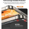 TORRAS Military-Grade Screen Protector for iPhone 15 Pro Max [9H+ Aerospace Tempered Glass＆12FT Shatterproof ] One-Step Installation Full Coverage Fit Bubble Free Top-Notch Protection, 2 Pack(iPhone 15 Pro Max (6.7 inch))