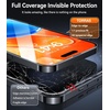 TORRAS Military-Grade Screen Protector for iPhone 15 Pro Max [9H+ Aerospace Tempered Glass＆12FT Shatterproof ] One-Step Installation Full Coverage Fit Bubble Free Top-Notch Protection, 2 Pack(iPhone 15（6.1 inch）)