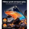 TORRAS Military-Grade Screen Protector for iPhone 15 Pro Max [9H+ Aerospace Tempered Glass＆12FT Shatterproof ] One-Step Installation Full Coverage Fit Bubble Free Top-Notch Protection, 2 Pack(iPhone 16 Plus（6.7 inch）)