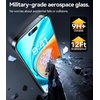 TORRAS Military-Grade Screen Protector for iPhone 15 Pro Max [9H+ Aerospace Tempered Glass＆12FT Shatterproof ] One-Step Installation Full Coverage Fit Bubble Free Top-Notch Protection, 2 Pack(iPhone 15（6.1 inch）)