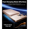 TORRAS MiniMag Power Bank,Ultra-Slim 10,000mAh Magnetic Wireless Portable Charger, 22.5W Fast Charging iPhone Air Magnetic Battery Pack Designed for iPhone 17 Pro Max/17 Pro/Air/16/15/14/13/12, Gray(Dune Gold)