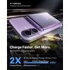 TORRAS MiniMag Pro Portable Charger Power Bank, 10000mAh 15W Magnetic Battery Pack for iPhone 17/16/15/14/13/12, Slim Magnetic Wireless Charger with 30W USB-C, Semi-Solid-State Battery for Travel(Purple)