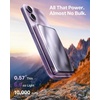 TORRAS MiniMag Pro Portable Charger Power Bank, 10000mAh 15W Magnetic Battery Pack for iPhone 17/16/15/14/13/12, Slim Magnetic Wireless Charger with 30W USB-C, Semi-Solid-State Battery for Travel(Purple)