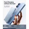 TORRAS MiniMag Pro Power Bank, Ultra Slim Semi Solid-State Portable Charger, Wireless 5,000mAh Magnetic Battery Pack, Fast Charging, Travel Essential for iPhone 17/16/15/14/13/12, Infinite Grey(Blue)