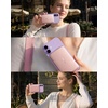TORRAS MiniMag Pro Power Bank, Ultra Slim Semi Solid-State Portable Charger, Wireless 5,000mAh Magnetic Battery Pack, Fast Charging, Travel Essential for iPhone 17/16/15/14/13/12, Infinite Grey(Pink)