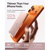 TORRAS MiniMag Pro Power Bank, Ultra Slim Semi Solid-State Portable Charger, Wireless 5,000mAh Magnetic Battery Pack, Fast Charging, Travel Essential for iPhone 17/16/15/14/13/12, Infinite Grey(Pink)