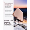 TORRAS MiniMag Pro Power Bank, Ultra Slim Semi Solid-State Portable Charger, Wireless 5,000mAh Magnetic Battery Pack, Fast Charging, Travel Essential for iPhone 17/16/15/14/13/12, Infinite Grey(Pink)