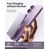 TORRAS MiniMag Pro Power Bank, Ultra Slim Semi Solid-State Portable Charger, Wireless 5,000mAh Magnetic Battery Pack, Fast Charging, Travel Essential for iPhone 17/16/15/14/13/12, Infinite Grey(Purple)