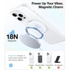 TORRAS O3 Fitness for iPhone 16 Pro Case Magnetic Stand, Fit for MagSafe, 360 Rotatable Stable Stand, Camera Control Button, Military-Grade Shockproof, Slim & Sleek, Mint Green Translucent(Glacier White)