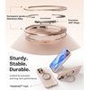 TORRAS O3 Fitness for iPhone 16 Pro Case Magnetic Stand, Fit for MagSafe, 360 Rotatable Stable Stand, Camera Control Button, Military-Grade Shockproof, Slim & Sleek, Mint Green Translucent(Desert Titanium)