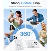 TORRAS O3 Fitness for iPhone 16 Pro Case Magnetic Stand, Fit for MagSafe, 360 Rotatable Stable Stand, Camera Control Button, Military-Grade Shockproof, Slim & Sleek, Mint Green Translucent(Glacier White)
