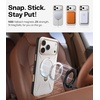 TORRAS Organic Leather for iPhone 17 Pro Case with Stand, Fit for Magsafe, 360 Spin Kickstand with Camera Control, Premium Leather Durable Stylish Q3 VegSkin for iPhone 17 Pro Phone Case, Burnt Orange(Grayish white)