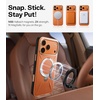 TORRAS Organic Leather for iPhone 17 Pro Case with Stand, Fit for Magsafe, 360 Spin Kickstand with Camera Control, Premium Leather Durable Stylish Q3 VegSkin for iPhone 17 Pro Phone Case, Burnt Orange(Burnt Orange)