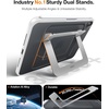 TORRAS Ostand K1 Guardian for iPad Pro 11 inch 4th/3rd/2nd/1st Generation 2022 2021 2020 2018 with Pencil Holder, Ultra Stable Stand, Multiple Adjustable Viewing Angles, Slim Protection, Black(White)
