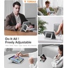 TORRAS Ostand K1 Guardian for iPad Pro 11 inch 4th/3rd/2nd/1st Generation 2022 2021 2020 2018 with Pencil Holder, Ultra Stable Stand, Multiple Adjustable Viewing Angles, Slim Protection, Black(White)
