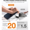 TORRAS Ostand K1 Guardian for iPad Pro 11 inch 4th/3rd/2nd/1st Generation 2022 2021 2020 2018 with Pencil Holder, Ultra Stable Stand, Multiple Adjustable Viewing Angles, Slim Protection, Black(Black)