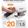 TORRAS Ostand K1 Guardian for iPad Pro 11 inch 4th/3rd/2nd/1st Generation 2022 2021 2020 2018 with Pencil Holder, Ultra Stable Stand, Multiple Adjustable Viewing Angles, Slim Protection, Black(White)