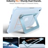 TORRAS Ostand K1 Guardian for iPad Pro 11 inch 4th/3rd/2nd/1st Generation 2022 2021 2020 2018 with Pencil Holder, Ultra Stable Stand, Multiple Adjustable Viewing Angles, Slim Protection, Black(Blue)