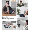 TORRAS Ostand K1 Guardian for iPad Pro 11 inch 4th/3rd/2nd/1st Generation 2022 2021 2020 2018 with Pencil Holder, Ultra Stable Stand, Multiple Adjustable Viewing Angles, Slim Protection, Black(Black)
