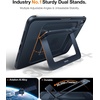 TORRAS Ostand K1 Guardian for iPad Pro 11 inch 4th/3rd/2nd/1st Generation 2022 2021 2020 2018 with Pencil Holder, Ultra Stable Stand, Multiple Adjustable Viewing Angles, Slim Protection, Black(Black)