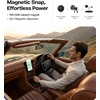 TORRAS Ostand Q3 VegSkin for Samsung Galaxy S26 Ultra Case Leather, 360 Magnetic Stand, Fit for MagSafe, Premium Vegan Leather Case for S26 Ultra Case, Microfiber Lining, Amber Brown
