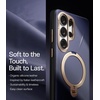 TORRAS Ostand Q3 VegSkin for Samsung Galaxy S26 Ultra Case Leather, 360 Magnetic Stand, Fit for MagSafe, Premium Vegan Leather Case for S26 Ultra Case, Microfiber Lining, Amethyst Purple(Purple)
