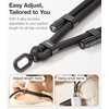 TORRAS Phone Lanyard Crossbody with 2 Phone Tabs, Adjustable Anti Theft Phone Strap for All Phones, Premium Metal Buckles, Skin-Friendly, Universal Cell Phone Neck lanyard for Travel Essentials, Black(3-olive Green)