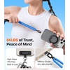 TORRAS Phone Lanyard with Hanging Loops, Adjustable Anti Theft Phone Strap Crossbody for iPhone 17 Pro Max,Skin-Friendly,2 Tabs, Universal Cell Phone Neck Lanyard for Daily & Outdoor Activities, Black(3-blue)