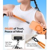 TORRAS Phone Lanyard with Hanging Loops, Adjustable Anti Theft Phone Strap Crossbody for iPhone 17 Pro Max,Skin-Friendly,2 Tabs, Universal Cell Phone Neck Lanyard for Daily & Outdoor Activities, Black(5-orange)