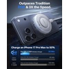 TORRAS PolarCircle Qi2.2 Wireless Charger, 25W Cooling Magnetic Pad for iPhone 17/16, Wireless Charger for Samsung Galaxy S26/S25 with 360°Spin Stand, Semiconductor Game Cooler, with 45W IceNano Plug(White)
