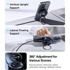 TORRAS PolarCircle Qi2.2 Wireless Charger, 25W Cooling Magnetic Pad for iPhone 17/16, Wireless Charger for Samsung Galaxy S26/S25 with 360°Spin Stand, Semiconductor Game Cooler, with 45W IceNano Plug(Black)