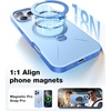 TORRAS Q3 Spin for iPhone 14 Pro Max Case with 360 Magnetic Stand, Compatible with MagSafe, Military Grade Protective Case for iPhone 14 Pro Max Phone Case with Kickstand, Black(Sapphire Blue)