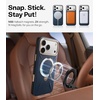 TORRAS Q3 VegSkin for iPhone 17 Pro Max Case Leather, 360 Spin Magnetic Stand, Fit for MagSafe, Camera Control, Shockproof Premium Organic Silicone Leather Case for iPhone 17 Pro Max, Burnt Orange(Deep Blue)