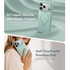 TORRAS Q3 Wind for iPhone 17 Pro Max Case Liquid Silicone, Fit for MagSafe, 360 Spin Magnetic Stand, Soft Grip, Camera Control, Protective Phone Case for iPhone 17 Pro Max Case, Cream Glow(Aqua Blue)