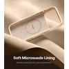 TORRAS Q3 Wind for iPhone 17 Pro Max Case Liquid Silicone, Fit for MagSafe, 360 Spin Magnetic Stand, Soft Grip, Camera Control, Protective Phone Case for iPhone 17 Pro Max Case, Cream Glow(Cream Glow)