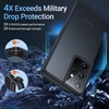TORRAS Shockproof Compatible for Samsung Galaxy S21 Ultra Case, [Military Grade Drop Tested] S21 Ultra Case, Translucent Matte Hard Back with Soft Edge Slim Thin Galaxy S21 Ultra Case, Matte Black