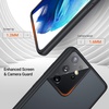 TORRAS Shockproof Compatible for Samsung Galaxy S21 Ultra Case, [Military Grade Drop Tested] S21 Ultra Case, Translucent Matte Hard Back with Soft Edge Slim Thin Galaxy S21 Ultra Case, Matte Black